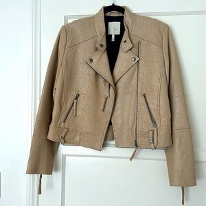 Moto-style Leather Jacket by Joie, Size Small